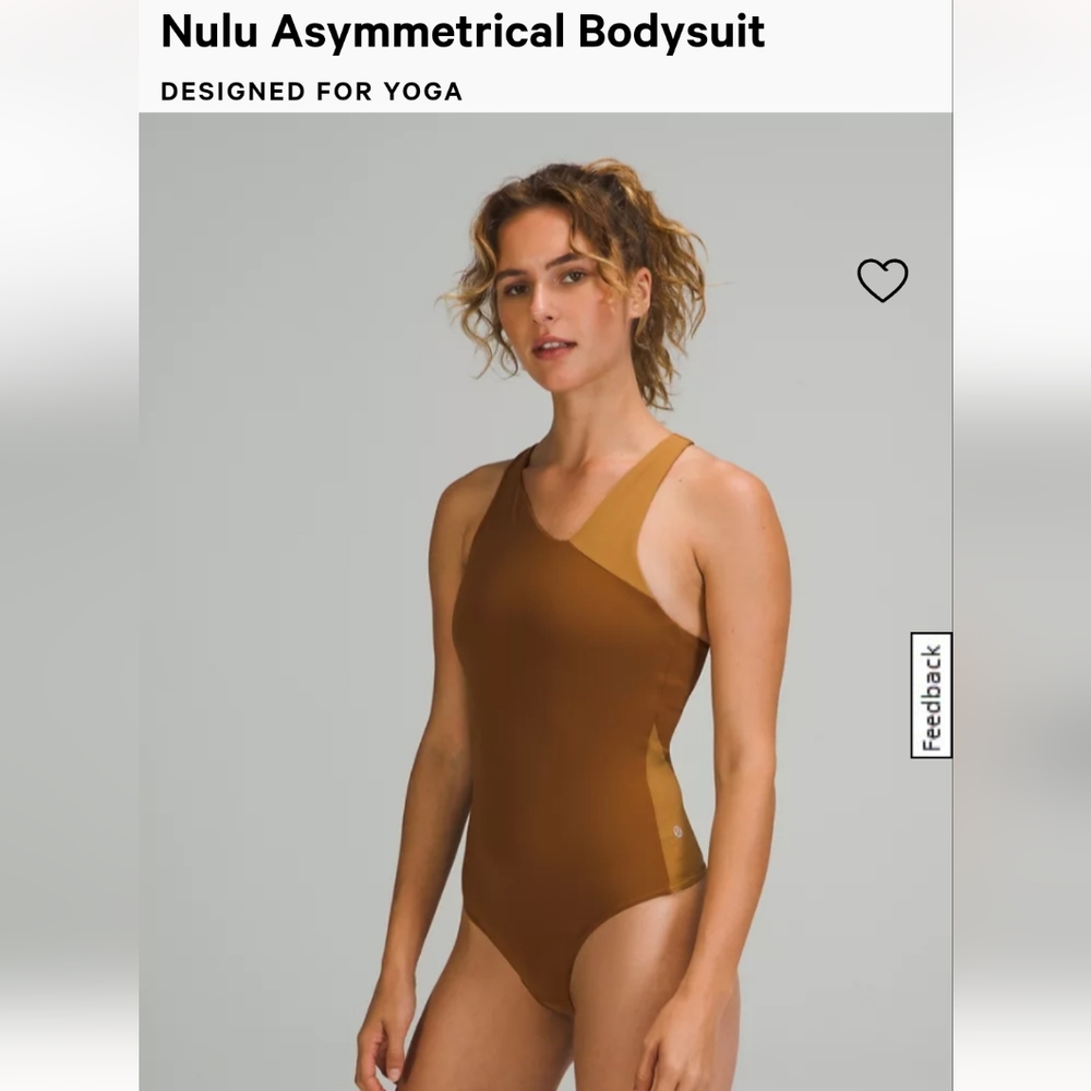 Lululemon Nulu Asymetrical Bodysuit OOS